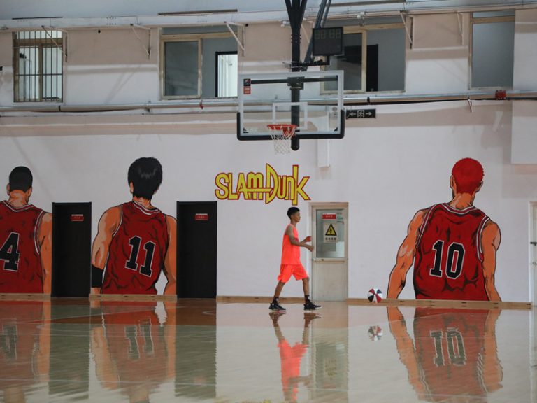 خشب الزان المصفح لكرة السلة